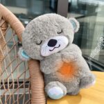 Breathing Teddy Bear Soft Toy with Music for Kids