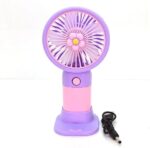 Mini USB Fan,portable fan, Powerful hand fan to dry makeup, Rechargeable Mini Fan, Table Dock Table Fan for Home,Cute Design Ideal for Women, Child Use in Indoor and Outdoor