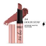 24 Hrs Non Transfer Matte Lipstick
Matte Finish | Glides Smoothly | Infused With Vitamin E 
Shade - 
Stay Basic